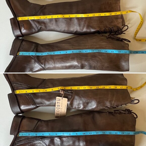 BED STU Manchester Distressed Leather Riding Boots BEDSTU Size 8 - Picture 10 of 16